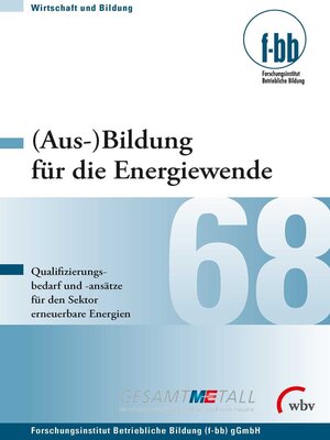 cover image of (Aus-)Bildung für die Energiewende -